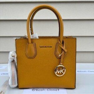 Michael Kors mercer messenger bag medium crossbody purse marigold